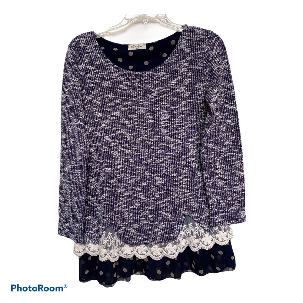 Binbinjieer Layered Sweater Size L Worn once